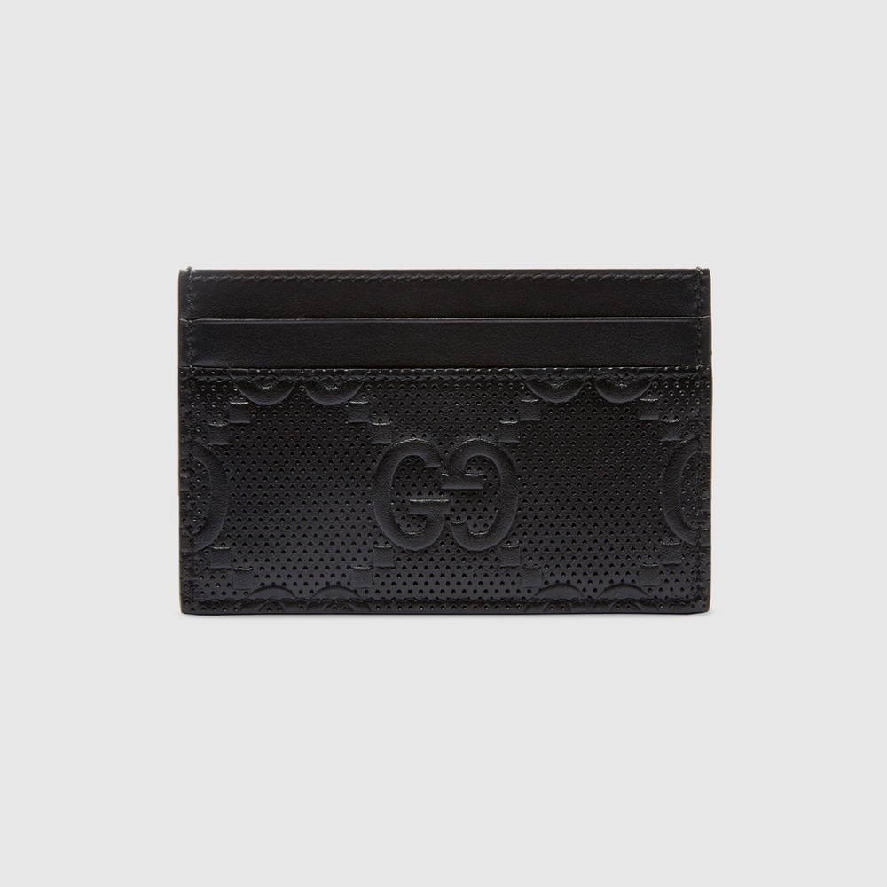 Gucci GG Embossed Card Case New with Tags